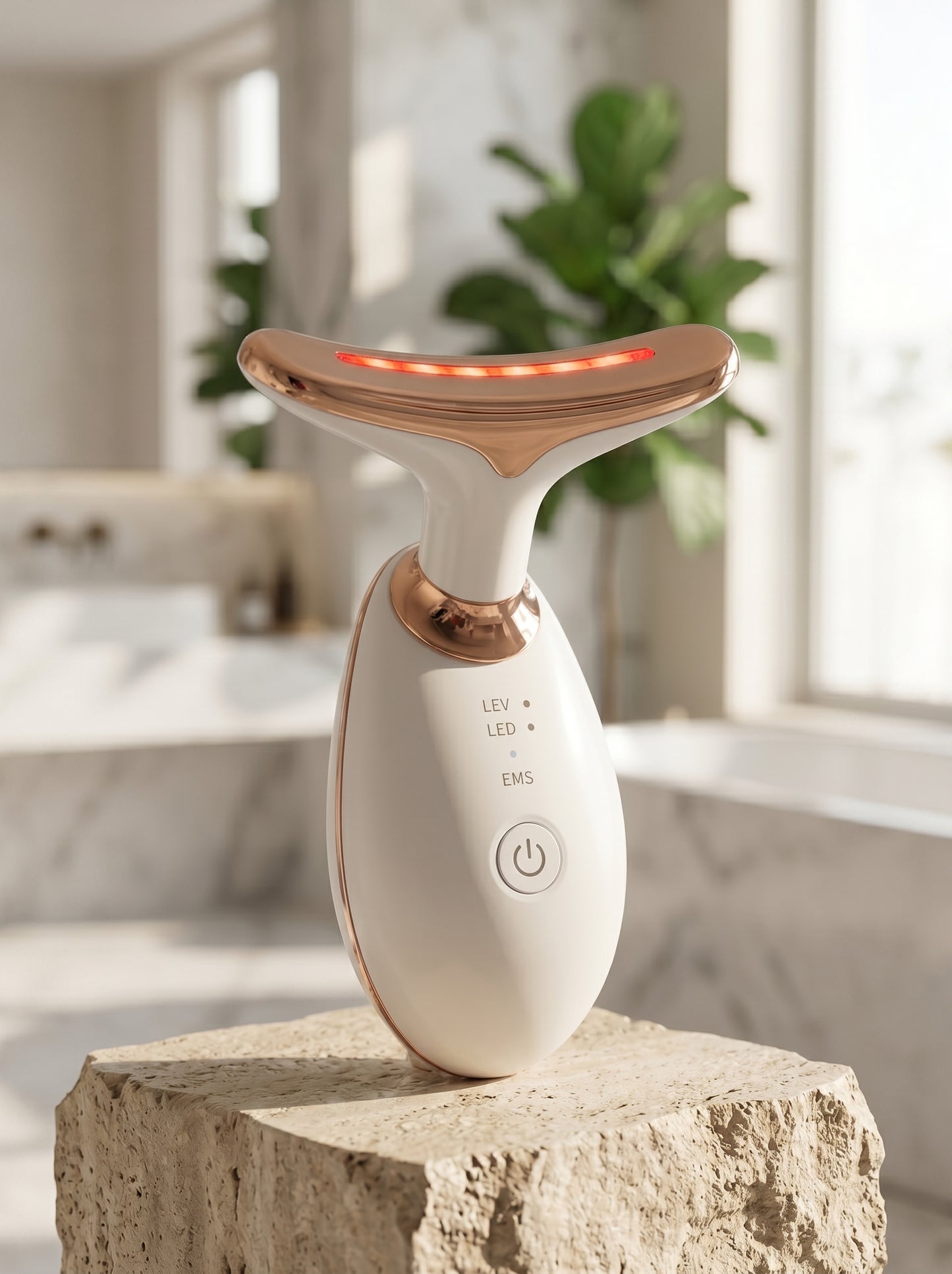 Massajeador facial LED